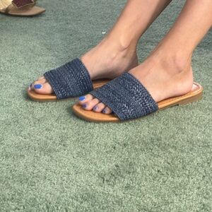 Crown Vintage Avera Sandal Jeans Blue